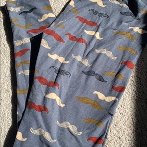 OS LuLaRoe mustache leggings